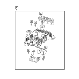 Блок предохранителей высокого тока (High Current Fuse Array) Mopar 68668632AA для RAM 1500 (2019-2026)