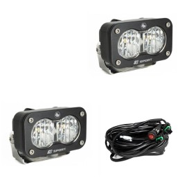 Комплект светодиодных фар Baja Designs S2 Sport Black, широкий боковой луч (Wide Cornering), арт. 547805
