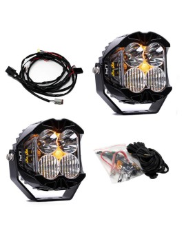 Пара светодиодных прожекторов Baja Designs LP4 Pro, линзы Clear, комбинированный свет (Driving Combo), янтарная подсветка (Amber Backlight), арт. 297803