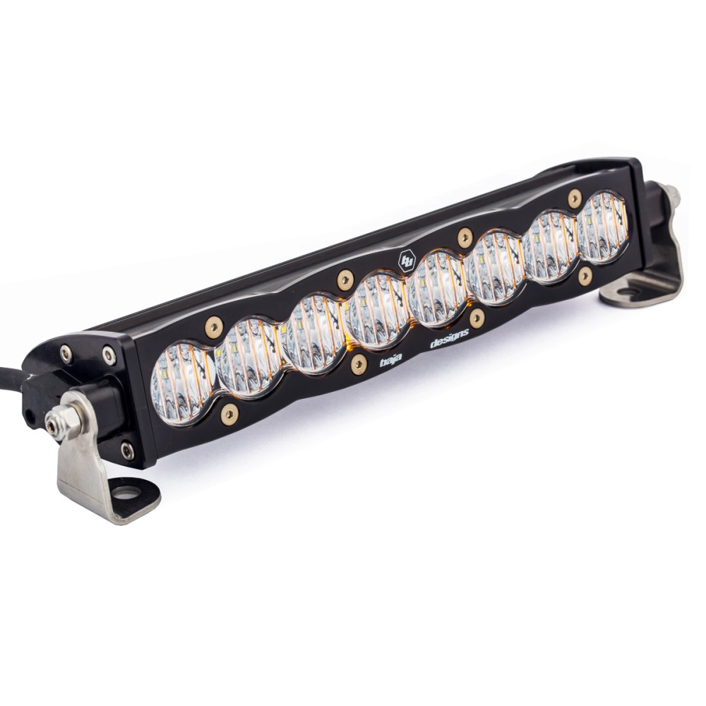 Светодиодная балка Baja Designs S8 Straight 10″, широкий луч Wide Cornering, прозрачные линзы, арт. 70‑1004 (701004)