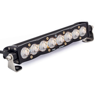 Светодиодная балка Baja Designs S8 Straight 10″, широкий луч Wide Cornering, прозрачные линзы, арт. 70‑1004 (701004)